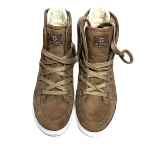 G by Guess suede sherpa lined high top sneakers size 8.5